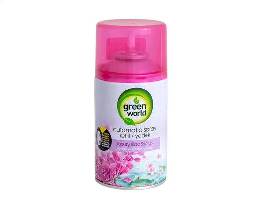Green World Automatic Air Freshener Refill with Lilac and Lotus - 250ml - main view