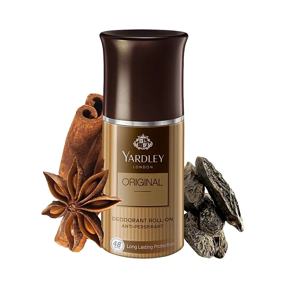 Yardley London Original Deodorant Roll-On| For Men| Masculine Fragrance| 50ml - main view