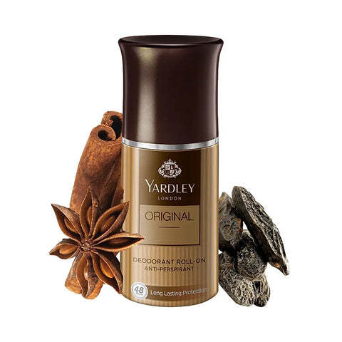Yardley London Original Deodorant Roll-On| For Men| Masculine Fragrance| 50ml - main view
