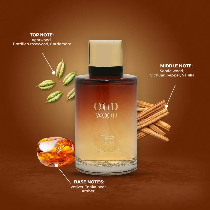 Tom & Darin Oud Wood Perfume for Men, 100ml | Eau De Parfum - view 2