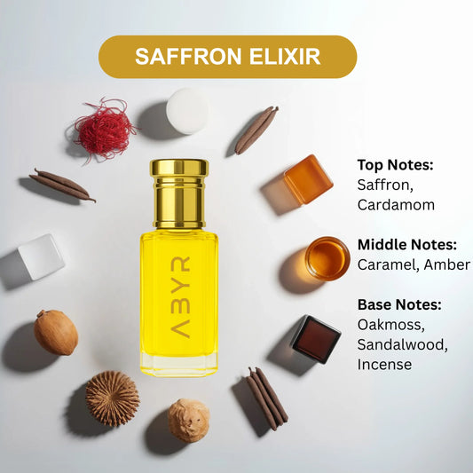 ABYR Saffron Elixir Attar – Alcohol-Free Luxury Attar - 12ml view