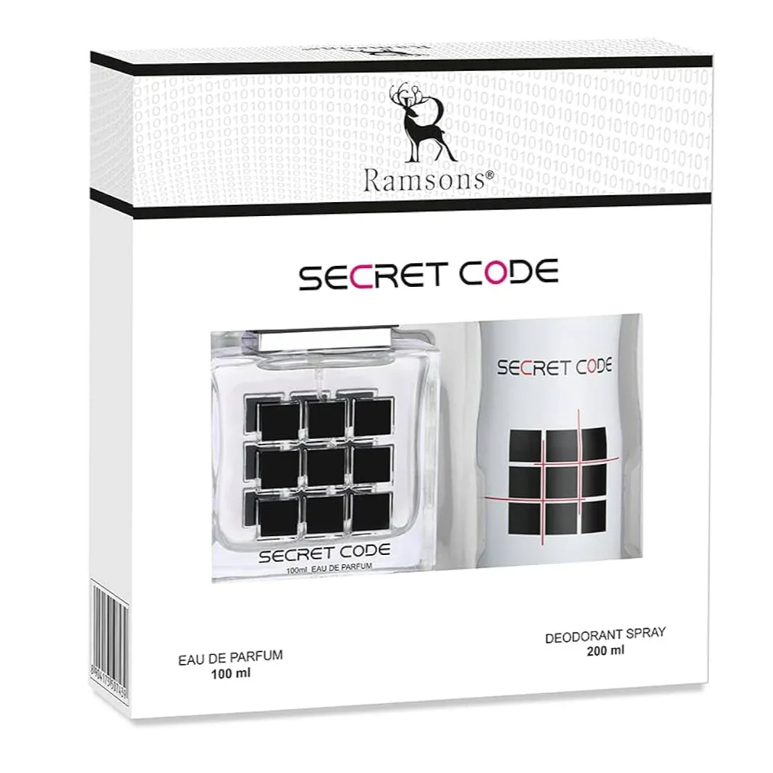 Ramsons Secret Code Gift Pack For Men 1 Eau De Parfum 100ML + 1 Deodorant 200ML - main view