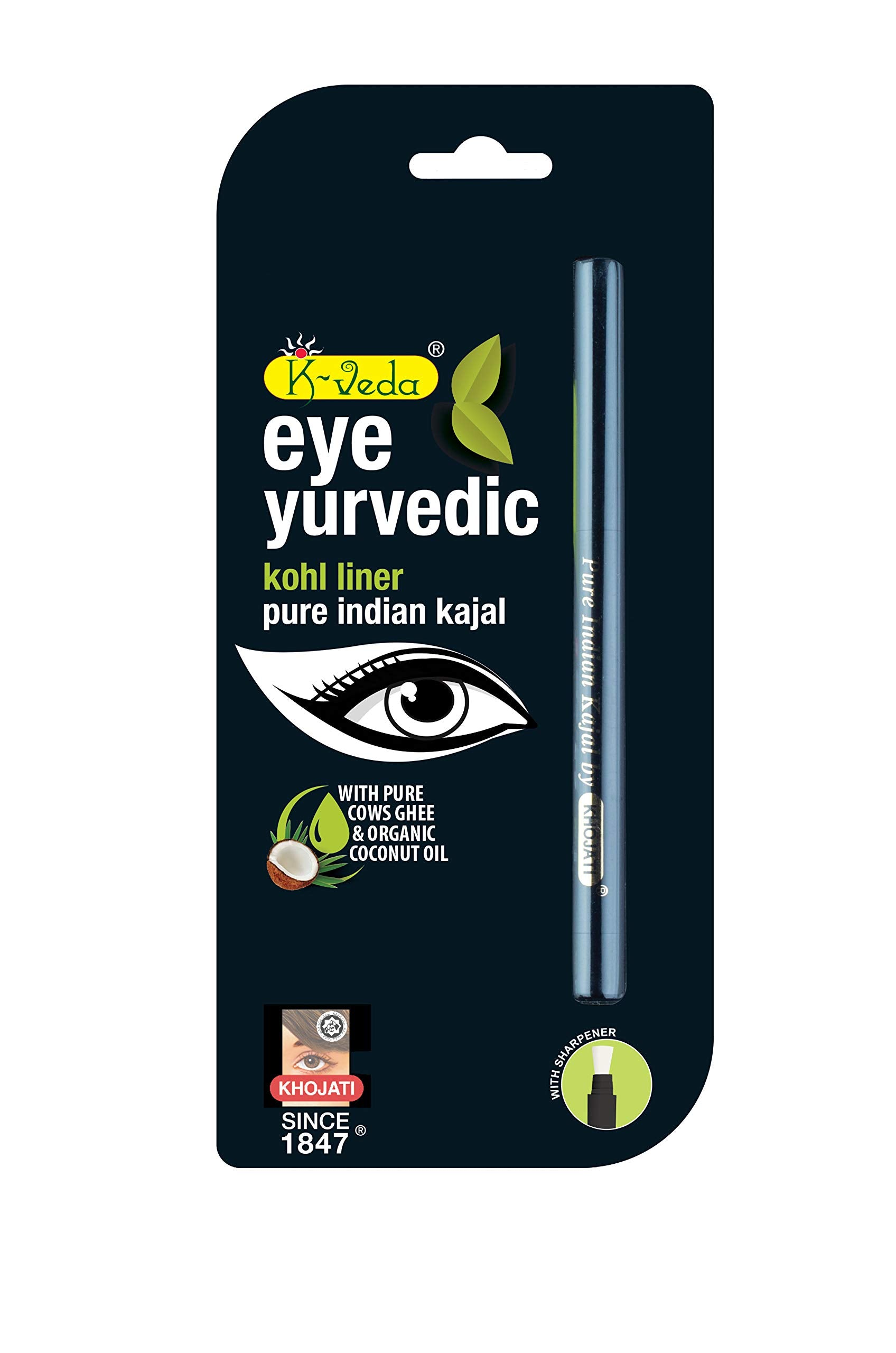 Eyeurvedic Kohl Liner by KVEDA – 12-hour no-smudge formula - main view