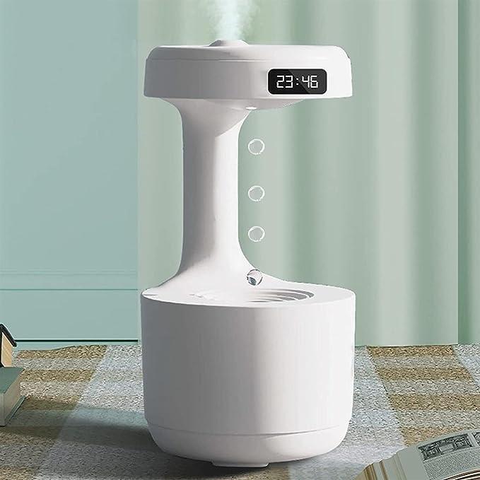 Anti-Gravity Air Humidifier with Clock – Levitating Water Drop Cool Mist Maker - view 4