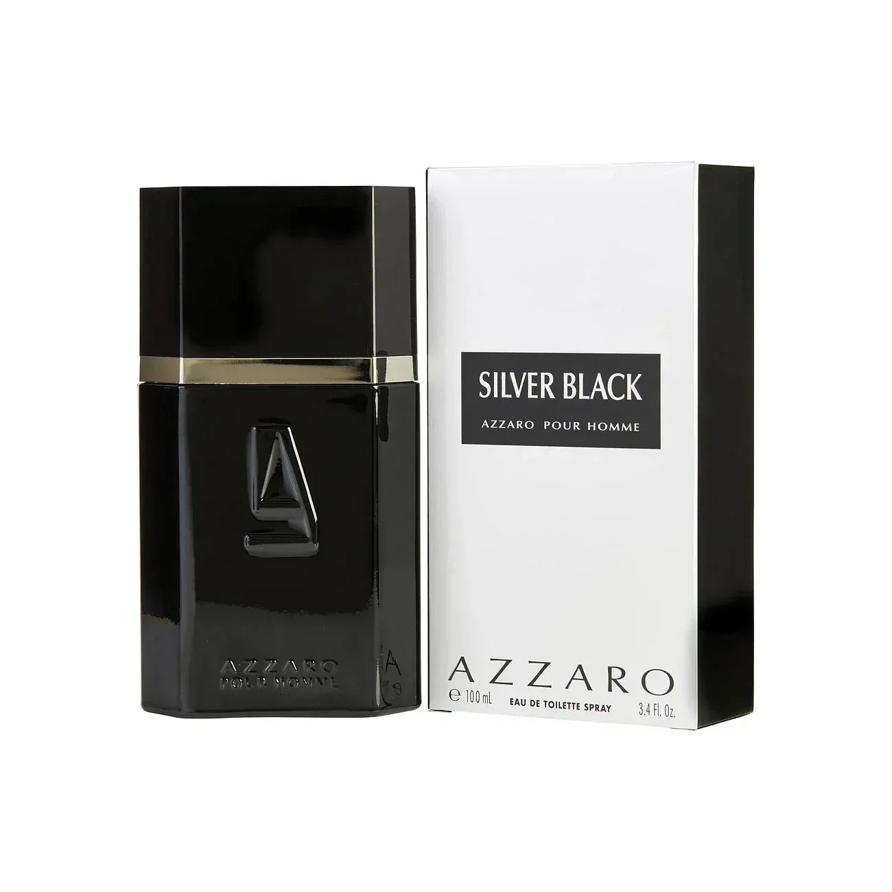 Azzaro Silver Black Eau De Toilette Spray for Men (100ml) - main view