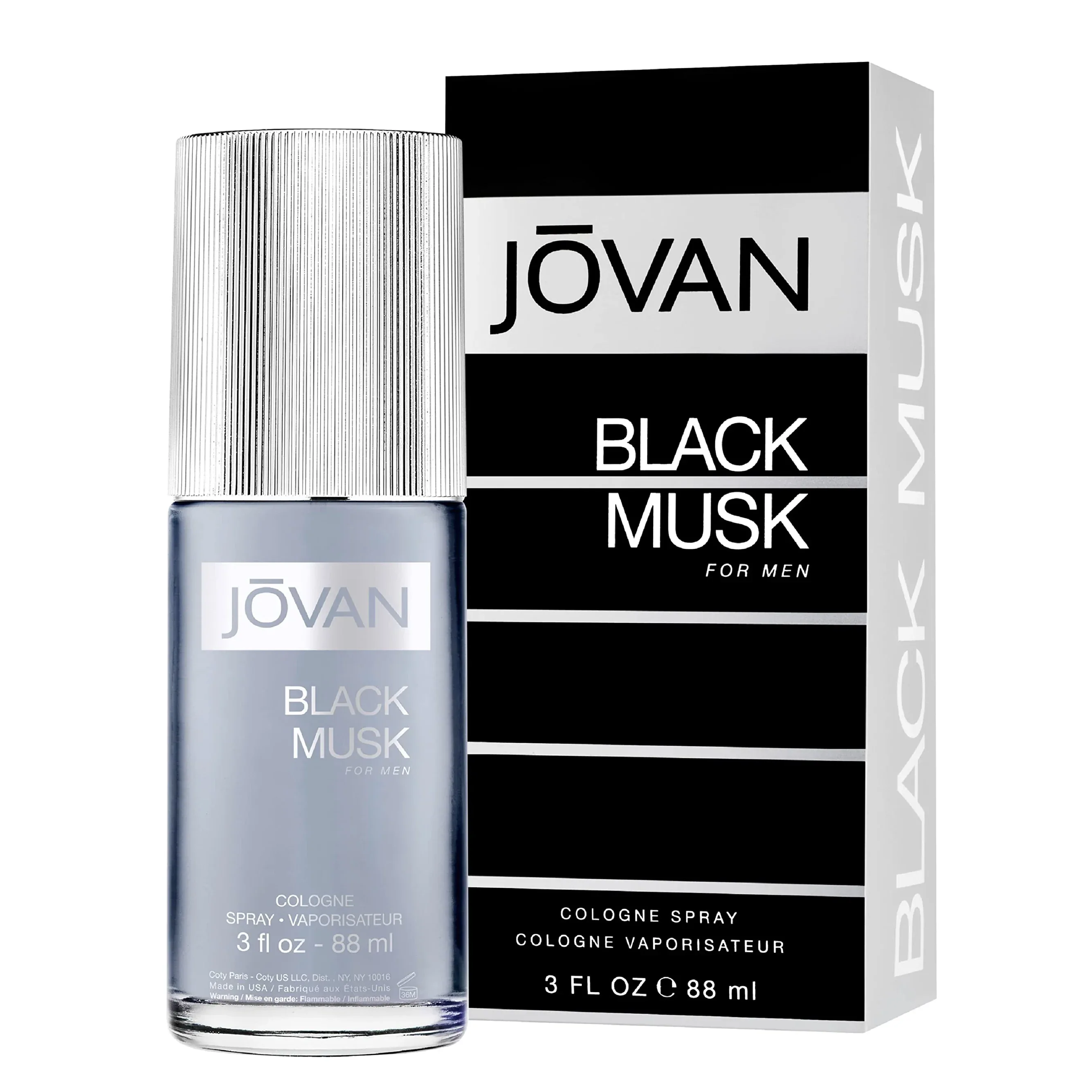 Jovan Black Musk Eau de Cologne for Men 88ml - main view