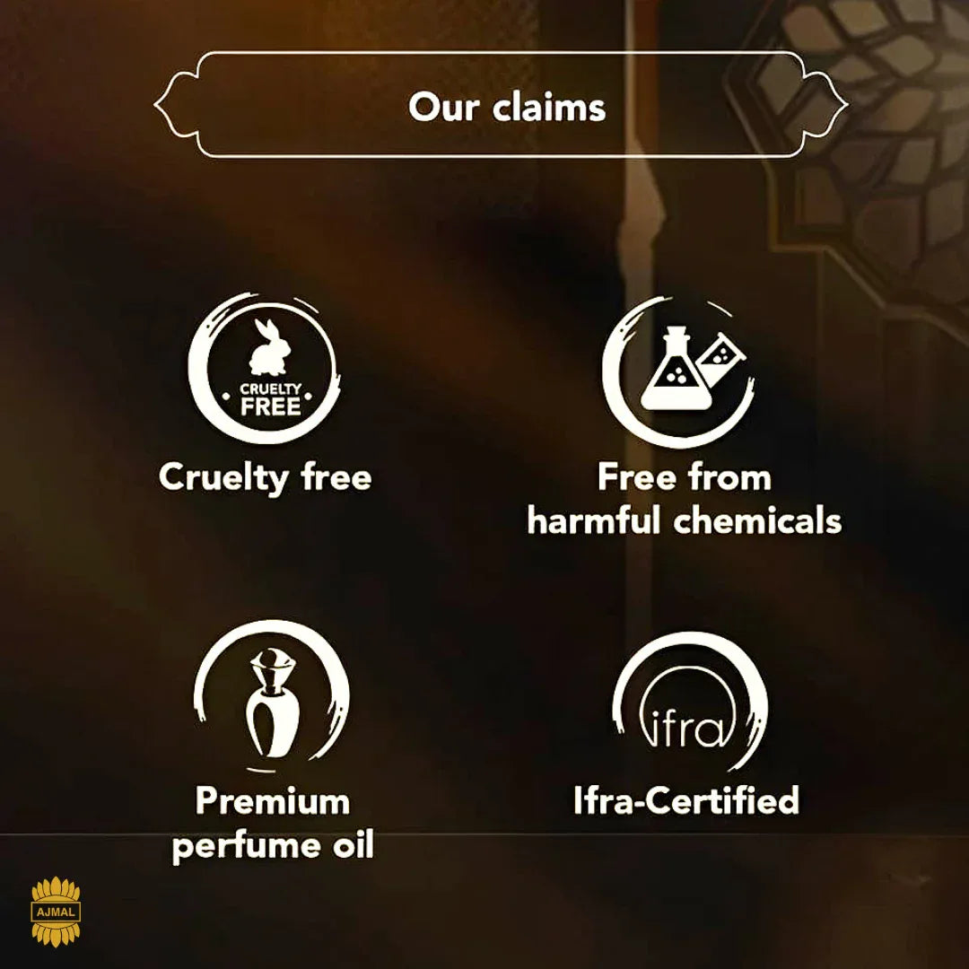 Ajmal Amber Leather Attar - Long-Lasting Alcohol-Free Perfume Oil - view 4