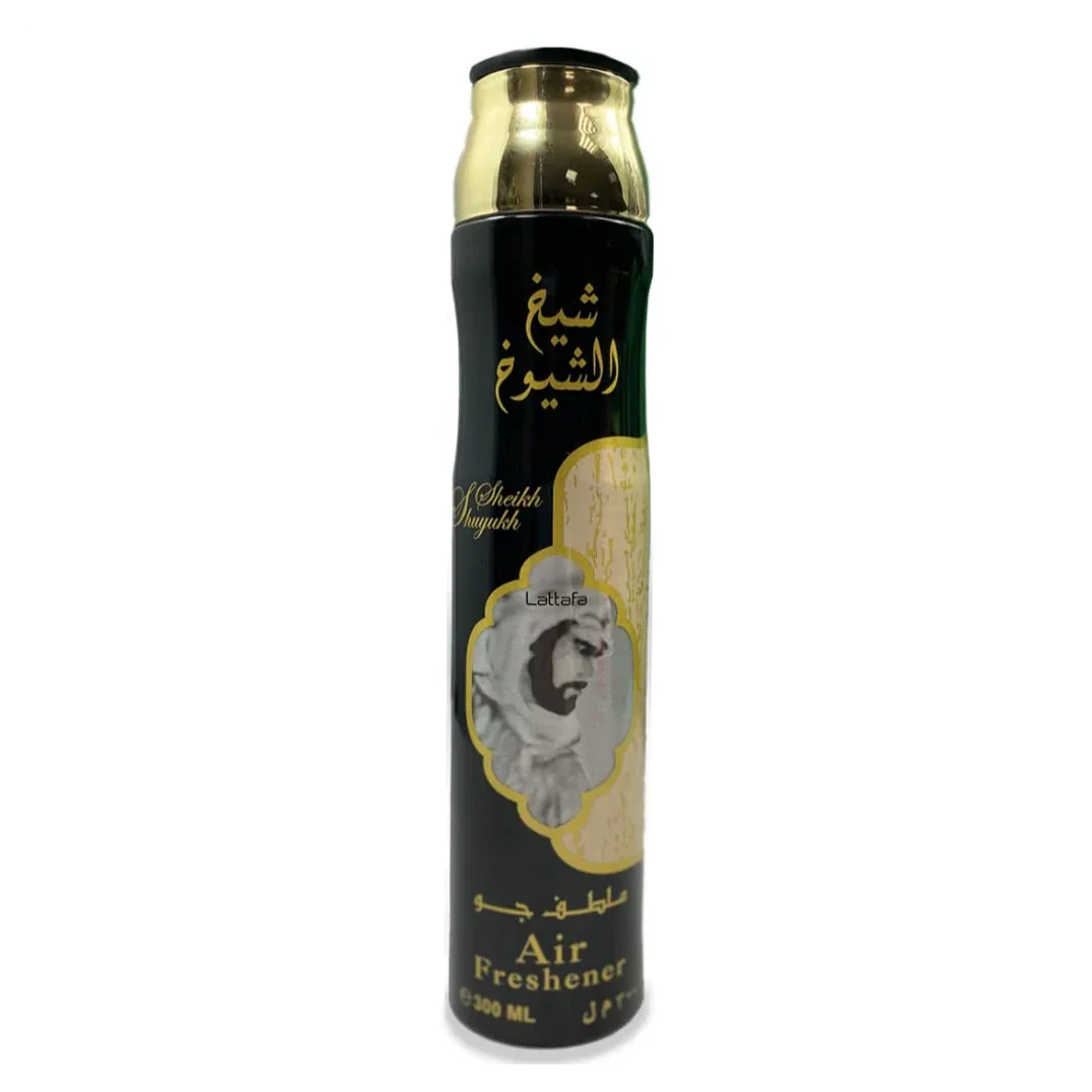 Lattafa Sheikh Shuyukh Black Air Freshener for Home, Bedroom, Office, Car 300ml - main view