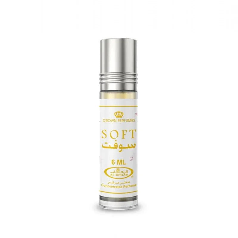 Crown Perfumes Al Rehab Soft Attar - 6ml Roll-On | Compact, Long-Lasting Arabian - main view