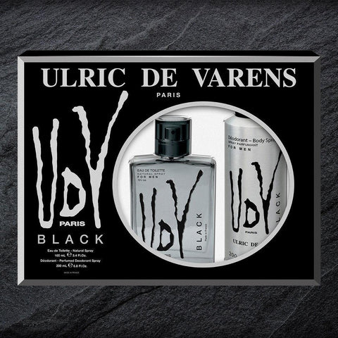 ULRIC DE VARENS Black for Men Combo Set (Perfume 100ml and Deodorant 200ml) - view 2