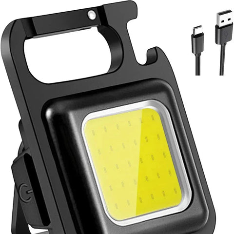 COB Key Chain Flashlights Small Water Resistant USB Rechargeable Magnetic Light - view 2
