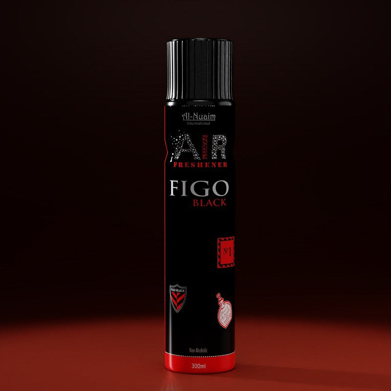 Al-Nuaim Figo Black Room Air Freshener (300 ml) – Elevate Your Space with Luxury - main view