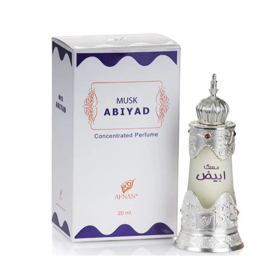 Afnan Abiyad Musk 20ml – Unisex Perfume Oil - main view