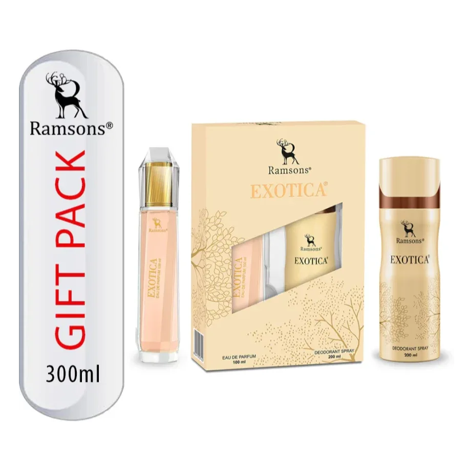 RAMSONS Exotica Gift Pack Eau de Parfum 100ml + body Spray 200ml - view 2