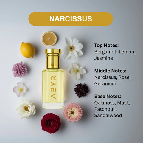 ABYR Narcissus Attar – Alcohol-Free Floral & Woody Long-Lasting Perfume Oil - 3ml view