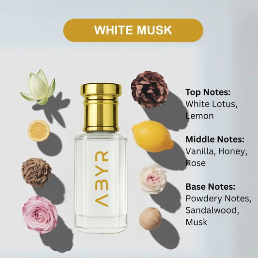 ABYR White Musk Attar – Alcohol-Free, Long-Lasting Fresh & Musky Fragrance - 6ml view