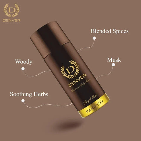 DENVER Hamilton Royal Oud Body Spray for Men - view 2