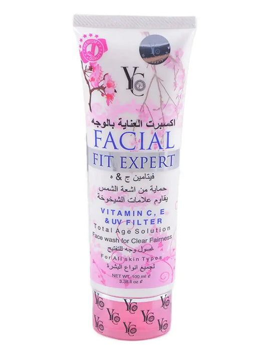 Yc Vitamin C, E & UV Filter facial fit expert facewash 100ml - main view