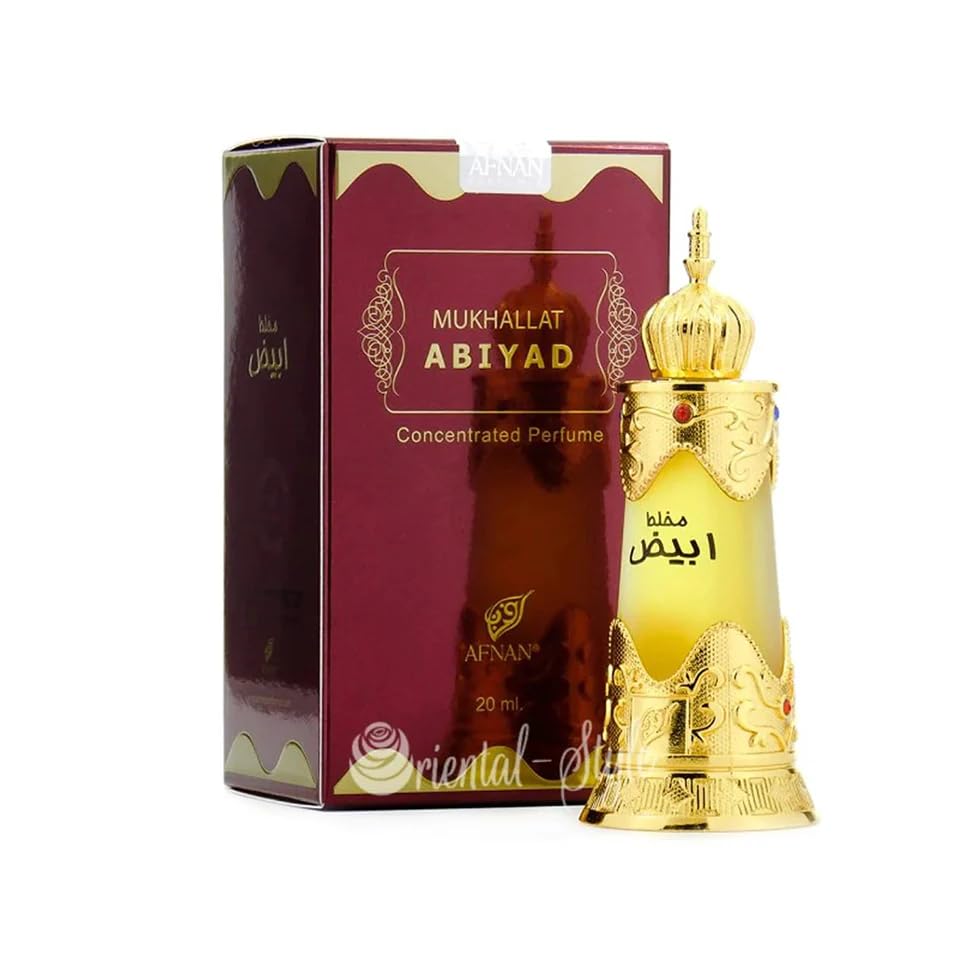 Afnan Abiyad Attar- Exotic, Alluring Scent for Men and Women | 20ml - main view
