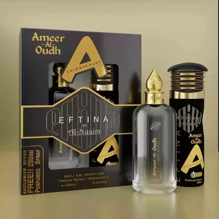 Al Nuaim Ameer Al Oudh Gift Set Unisex (body Spray 200ml + Eau De Perfume 100ml) - main view
