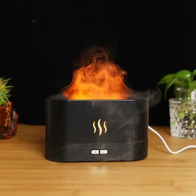 Flame Humidifier Aroma Scent Diffuser – Cool Mist & Essential Oil Diffuser - main view