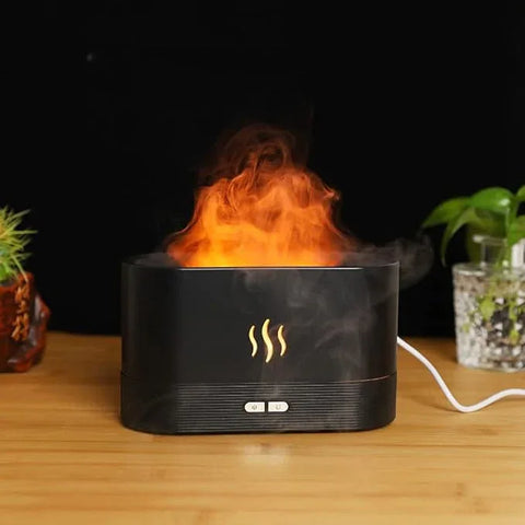 Flame Humidifier Aroma Scent Diffuser – Cool Mist & Essential Oil Diffuser - main view