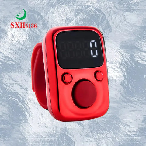 Electronic Finger Tally Counter with LED Screen | Digital Tasbih Zikr Ring - view 3