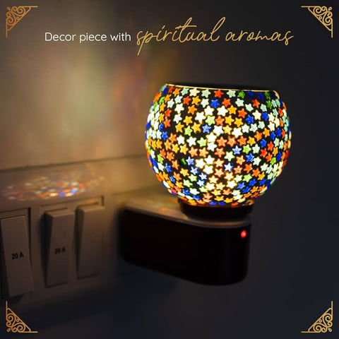 Prathna Electric Kapoor Dani Stand Kapur Incense Ceramic Night Light Burner - main view