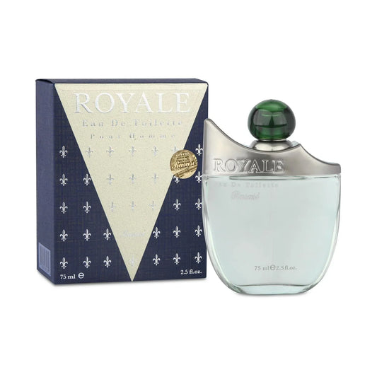 RASASI Royale Black Eau De Toilette For Men 75ml | Long Lasting Edt Perfume - main view
