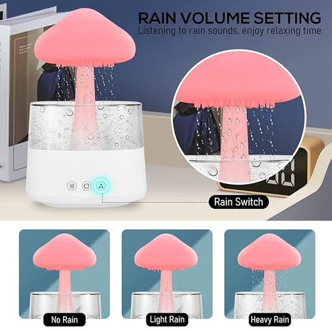 Rain Cloud Humidifier & Essential Oil Diffuser (450ml, White) - view 5