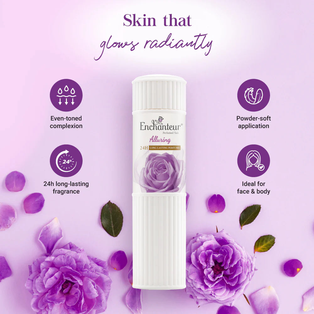 Enchanteur Alluring Perfumed Talc 125g – Indulge in Captivating Elegance - main view