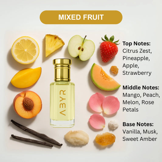 ABYR Mixed Fruit Attar – Alcohol-Free Sweet & Fruity Fragrance - 12ml view